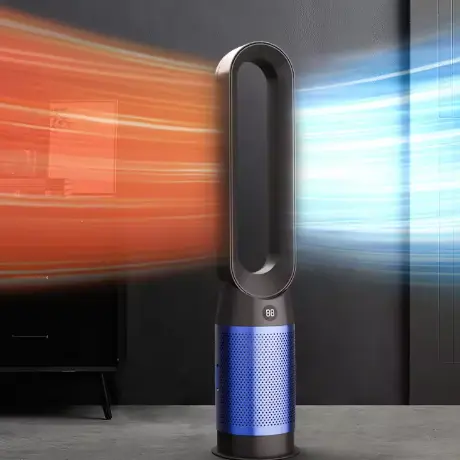 Bladeless Floor Fan With Air Purifier Cooling Heating Bladeless Floor Fan With Air Purifier Cooling Heating